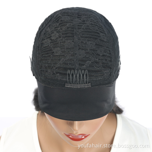 Wholesale 150% Density Unprocessed Virgin Raw Hair Cuticle Aligned Straight Headband Wigs Non Lace Human Hair Machine Made Wigs
